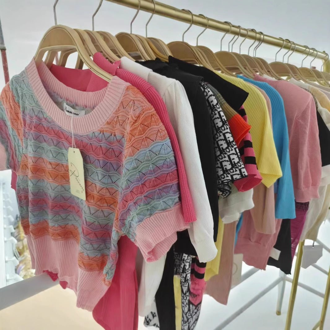 Mixed Knitwear Wholesale | Assorted Knit Tops MOQ 20 | Y2K Fashion Supplier - Y2K Girlstyle