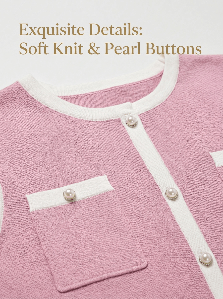 Pearl Button Knit Mini Dress | Mixed Colors & Sizes | MOQ 20pcs - Y2K Girlstyle