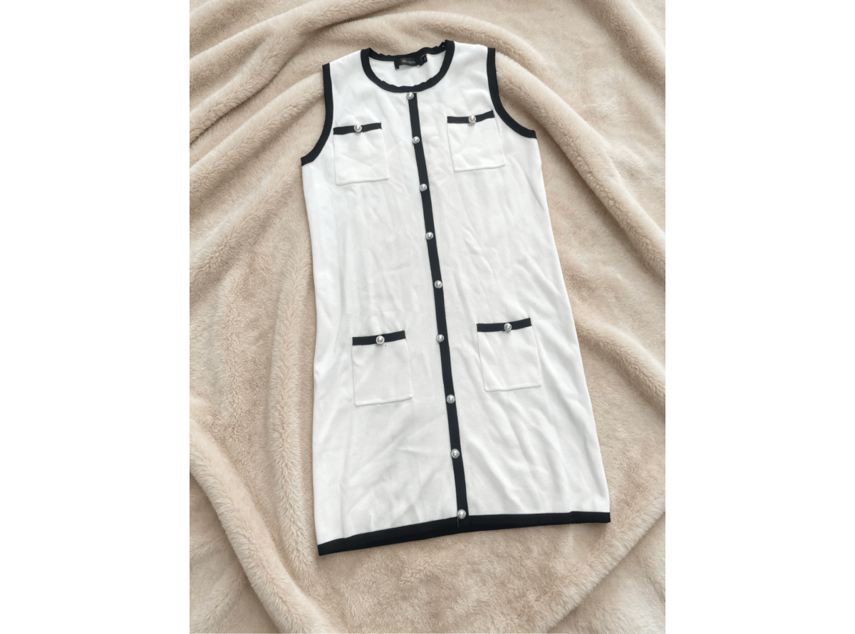 Pearl Button Knit Mini Dress | Mixed Colors & Sizes | MOQ 20pcs - Y2K Girlstyle