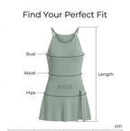 Ribbed Knit Slit Longline Cami Top | Sage Green & Apricot | Wholesale MOQ 20pcs - Y2K Girlstyle