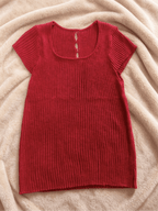 Ribbed Slim Fit Knit Top | Back Button Detail | 3 Colors Mixed | One Size | MOQ 50pcs Wholesale - Y2K Girlstyle