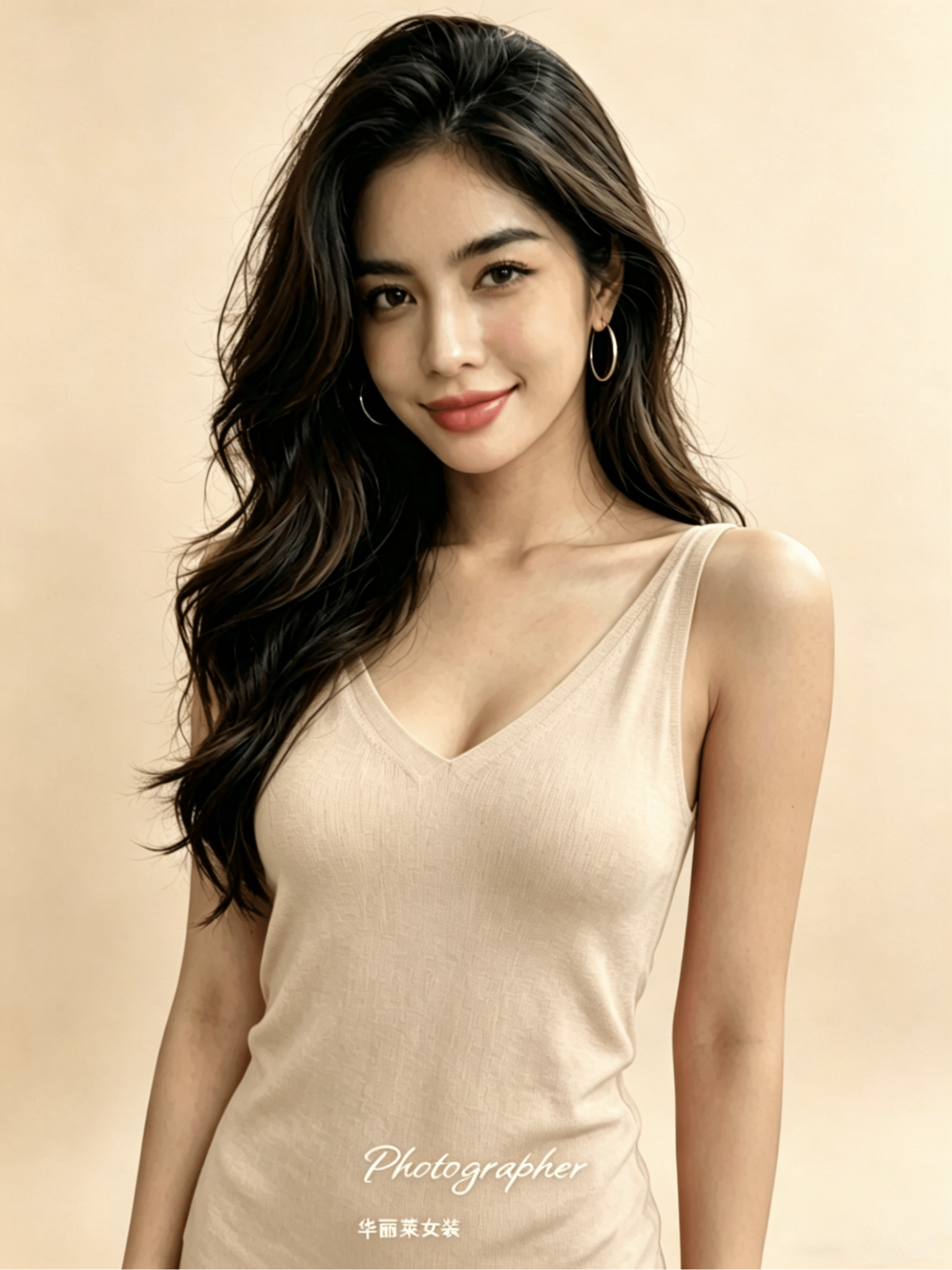 Sheer Knit Camisole | Summer Basic Tank Top | Thin V - Neck Vest Wholesale - Y2K Girlstyle