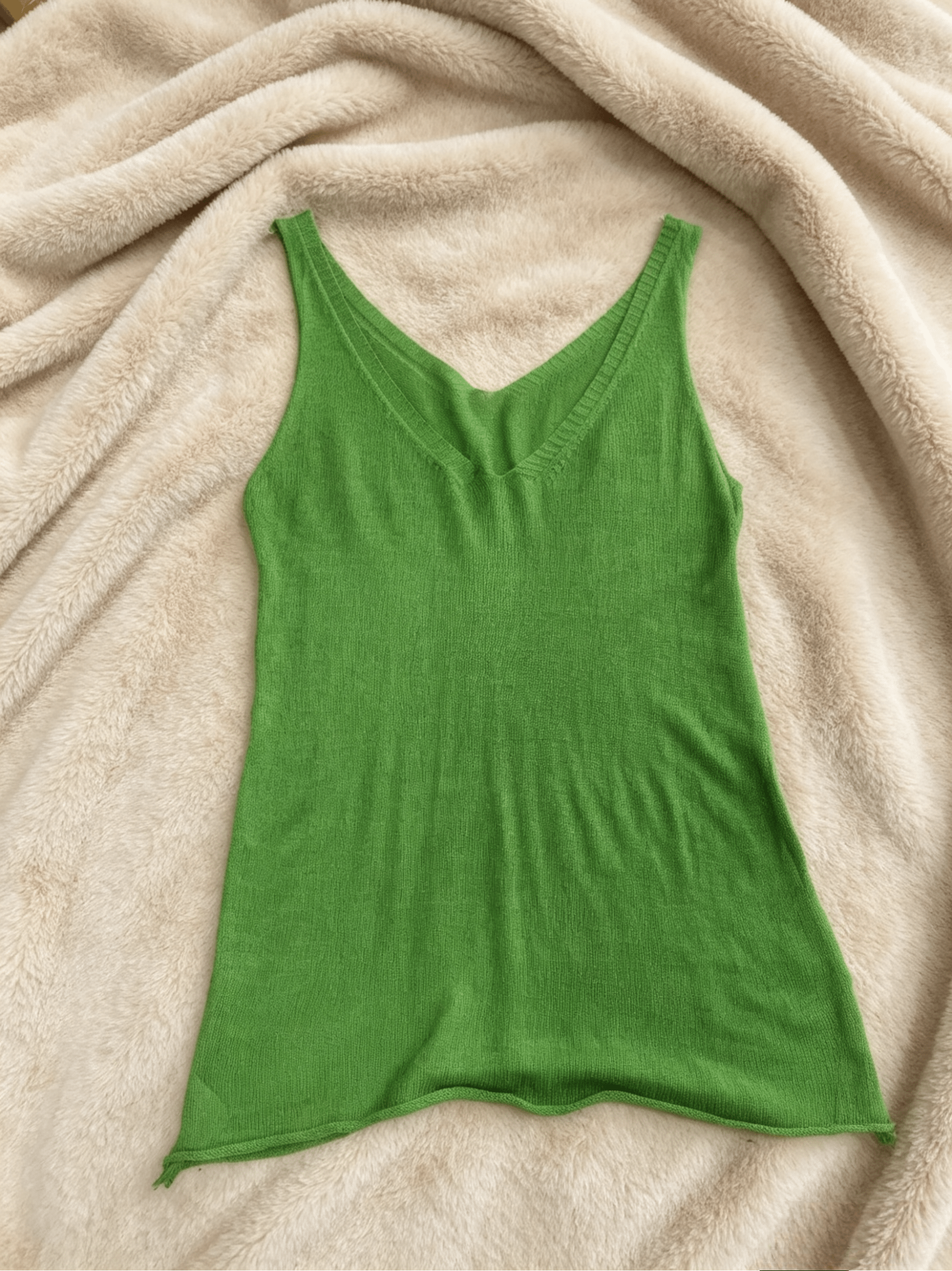 Sheer Knit Camisole | Summer Basic Tank Top | Thin V - Neck Vest Wholesale - Y2K Girlstyle