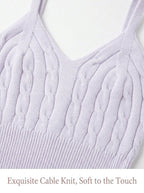 Twist Knit Camisole Top | Wholesale 50pcs MOQ | Sweet Sexy Cami - Y2K Girlstyle