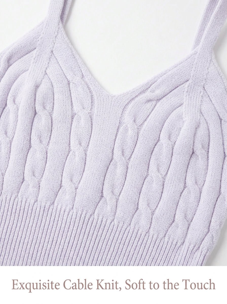 Twist Knit Camisole Top | Wholesale 50pcs MOQ | Sweet Sexy Cami - Y2K Girlstyle