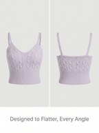 Twist Knit Camisole Top | Wholesale 50pcs MOQ | Sweet Sexy Cami - Y2K Girlstyle