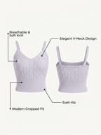 Twist Knit Camisole Top | Wholesale 50pcs MOQ | Sweet Sexy Cami - Y2K Girlstyle