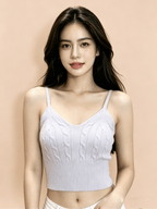 Twist Knit Camisole Top | Wholesale 50pcs MOQ | Sweet Sexy Cami - Y2K Girlstyle