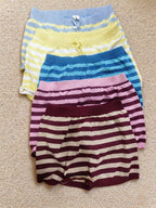 Vibrant Stripe Knit Shorts - Y2K Girlstyle