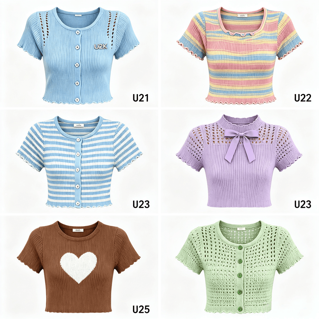 Wholesale Women Knit Tops | Mixed Styles, MOQ 20 | China Supplier - Y2K Girlstyle