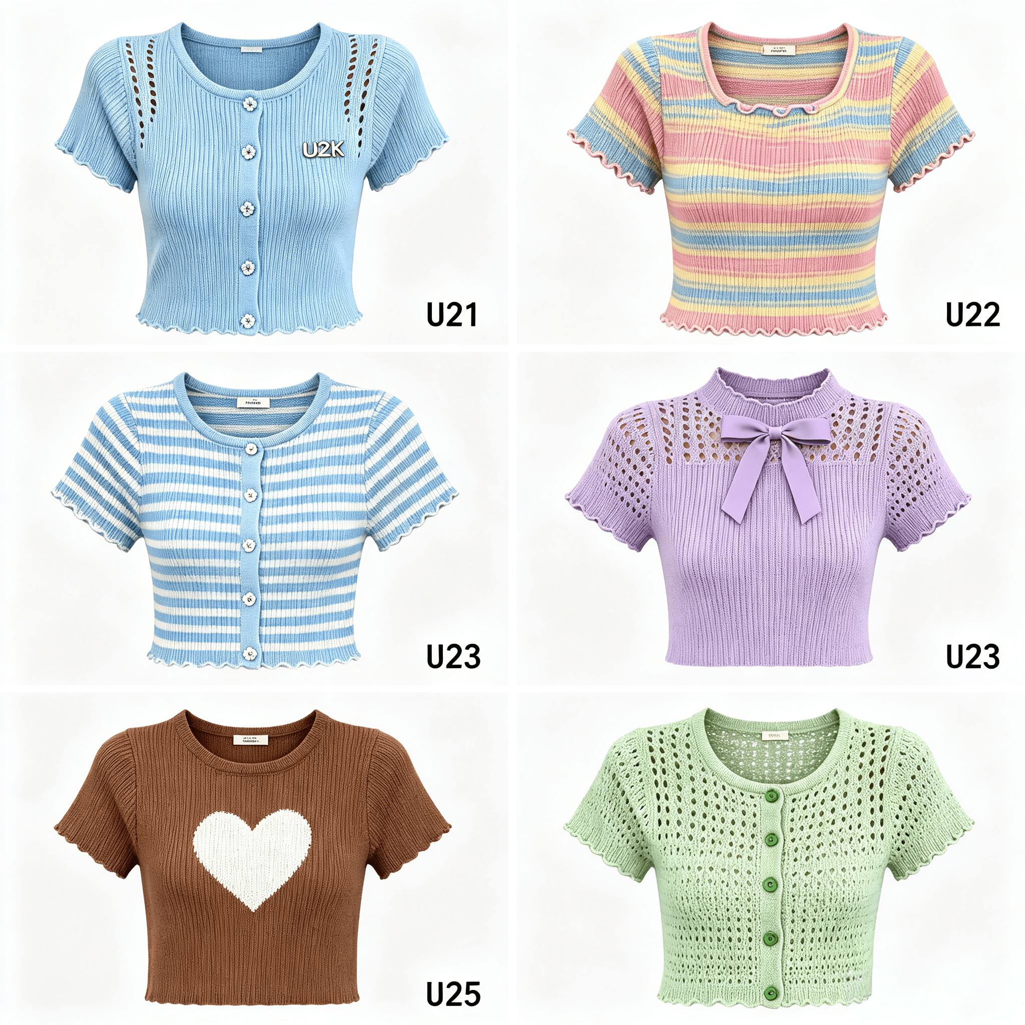 Wholesale Women Knit Tops | Mixed Styles, MOQ 20 | China Supplier - Y2K Girlstyle