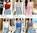 Wholesale Y2K Knit Cami & Sling Tops | Mixed Styles | MOQ 20pcs | China Direct - Y2K Girlstyle