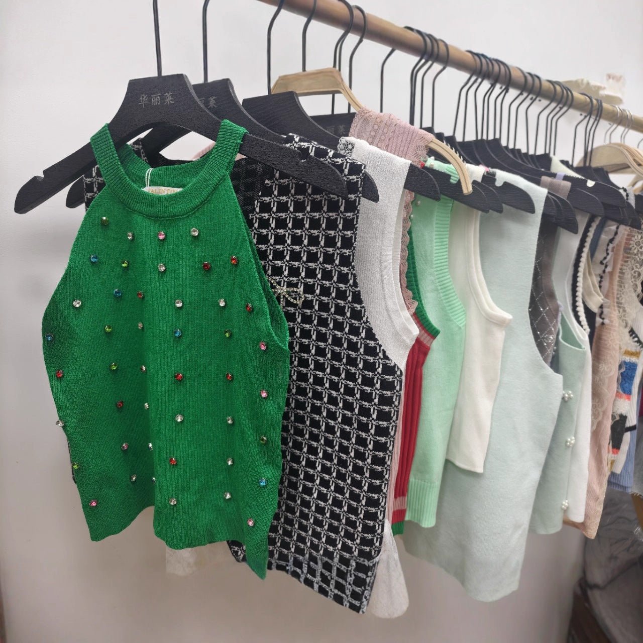 Wholesale Y2K Knit Cami Tops | Mixed Styles & Colors | MOQ 20pcs | Direct from China - Y2K Girlstyle