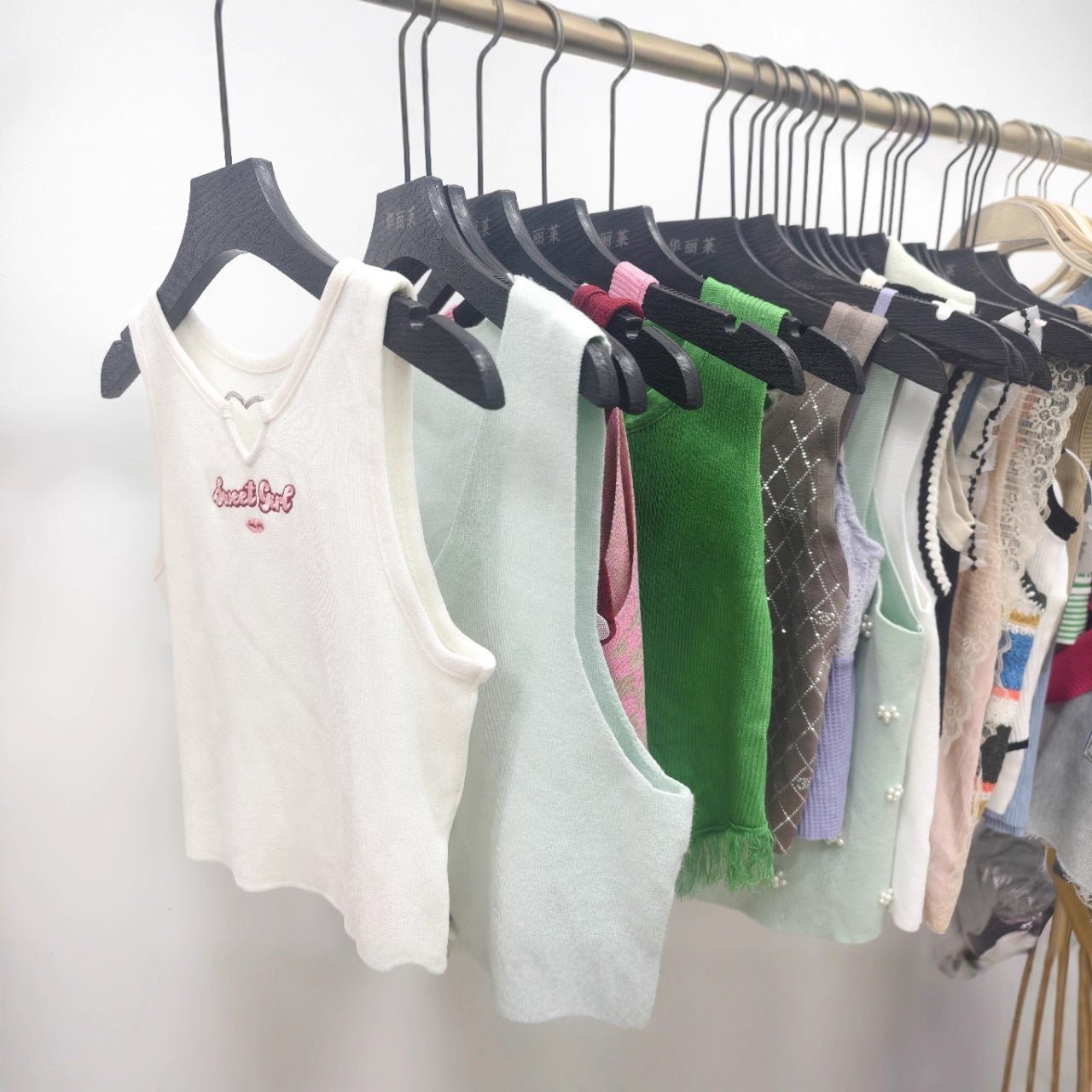Wholesale Y2K Knit Cami Tops | Mixed Styles & Colors | MOQ 20pcs | Direct from China - Y2K Girlstyle