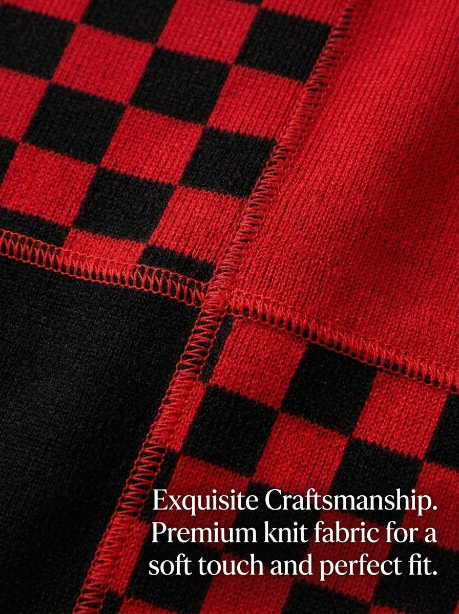 Y2K Checkered Halter Knit Cami Top | 5 - Color Mix Wholesale 50pcs+ - Y2K Girlstyle