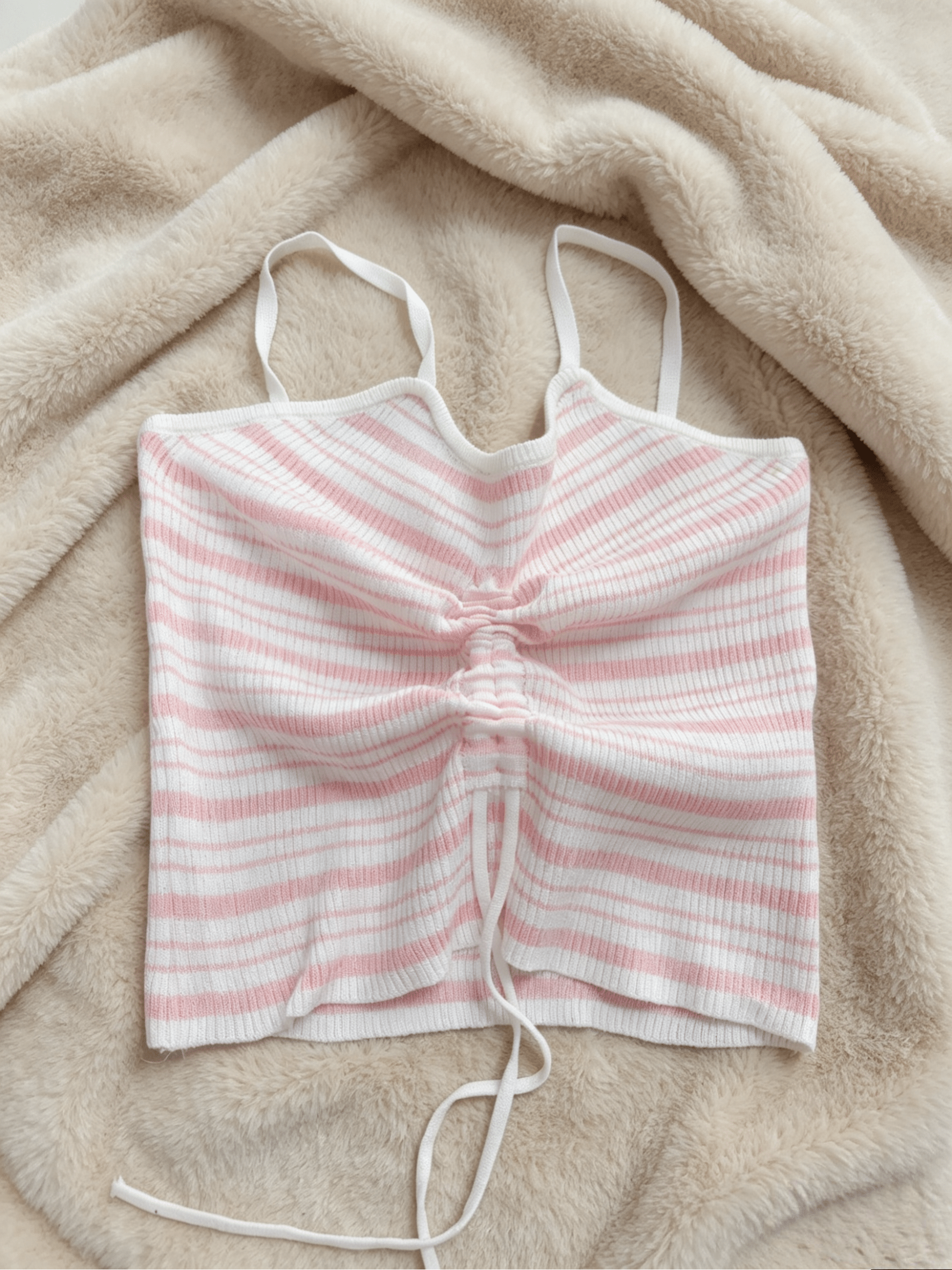 Y2K Striped Knit Cami Top | Sweet Spicy Style | One Size - Y2K Girlstyle