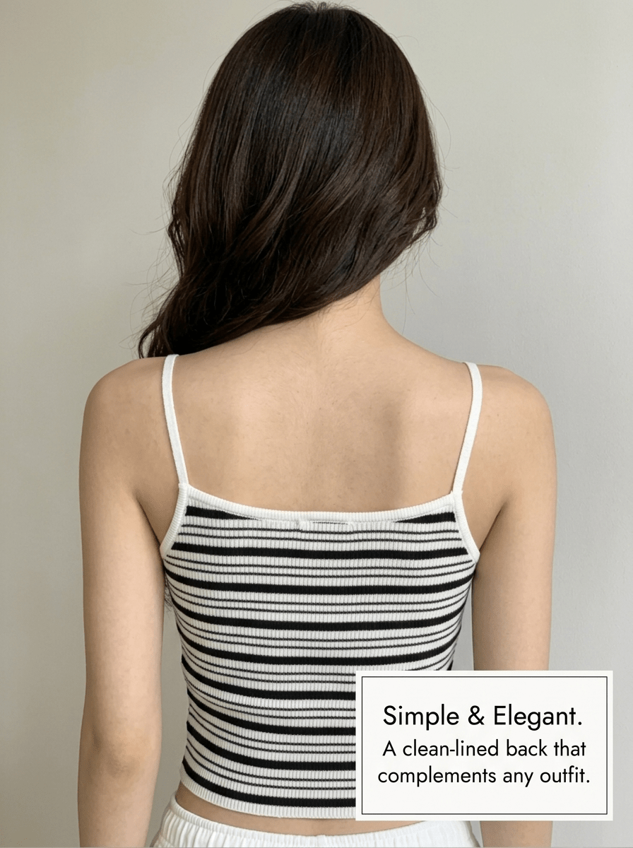 Y2K Striped Knit Cami Top | Sweet Spicy Style | One Size - Y2K Girlstyle