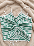 Y2K Striped Knit Cami Top | Sweet Spicy Style | One Size - Y2K Girlstyle