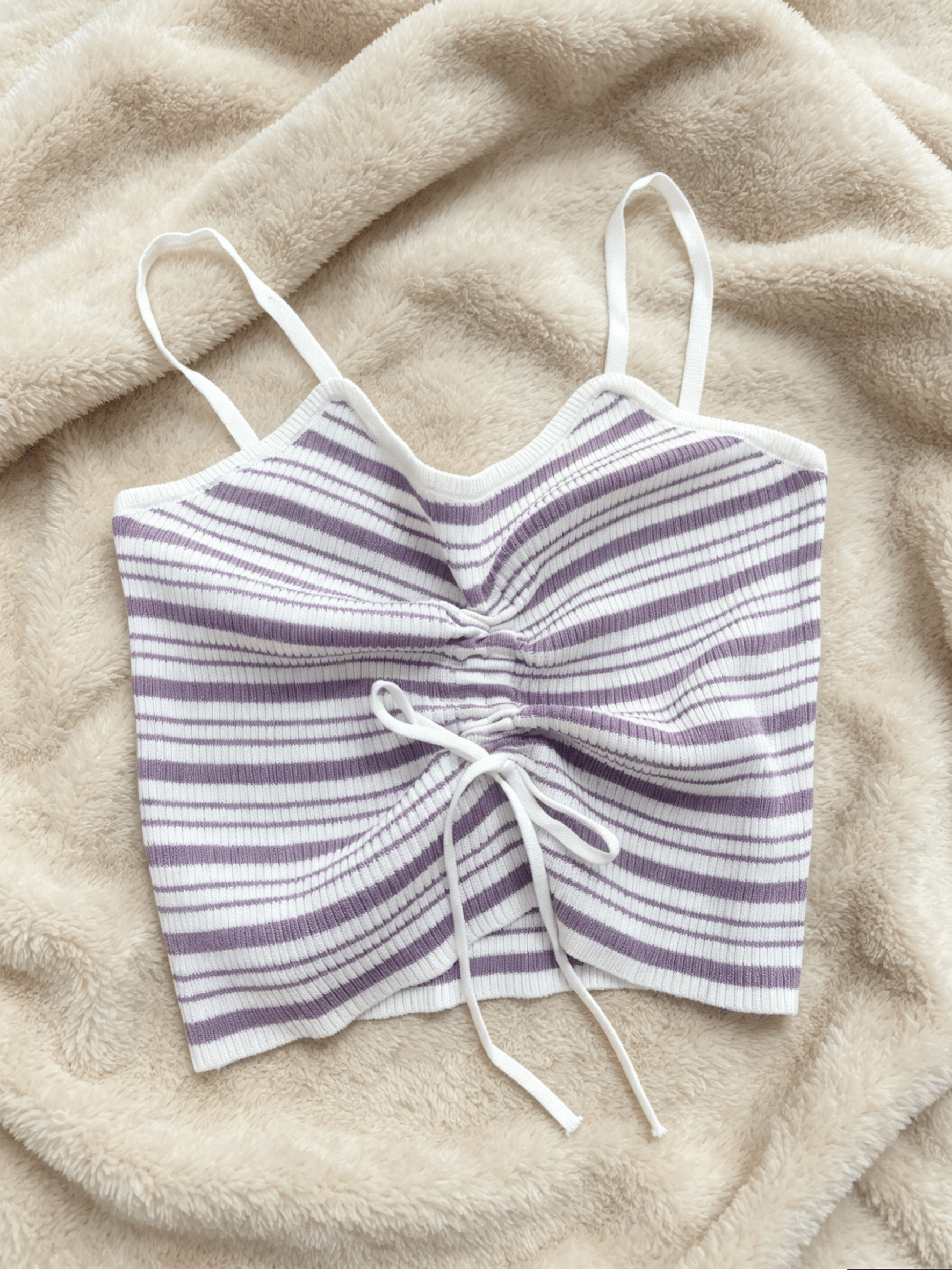 Y2K Striped Knit Cami Top | Sweet Spicy Style | One Size - Y2K Girlstyle