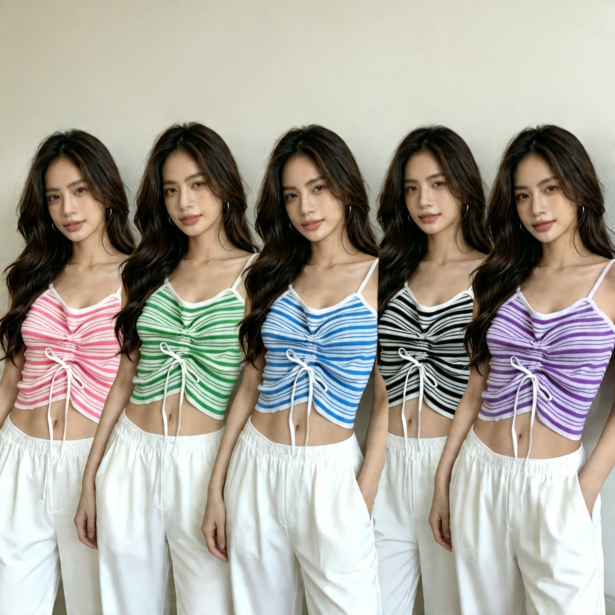 Y2K Striped Knit Cami Top | Sweet Spicy Style | One Size - Y2K Girlstyle