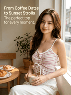 Y2K Striped Knit Cami Top | Sweet Spicy Style | One Size - Y2K Girlstyle